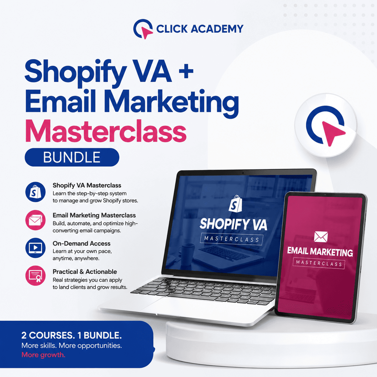 Shopify VA + Email Marketing Masterclass (Bundle)